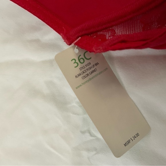 Women’s Honeydew Intimates Red Bra 36C - Picture 10 of 10